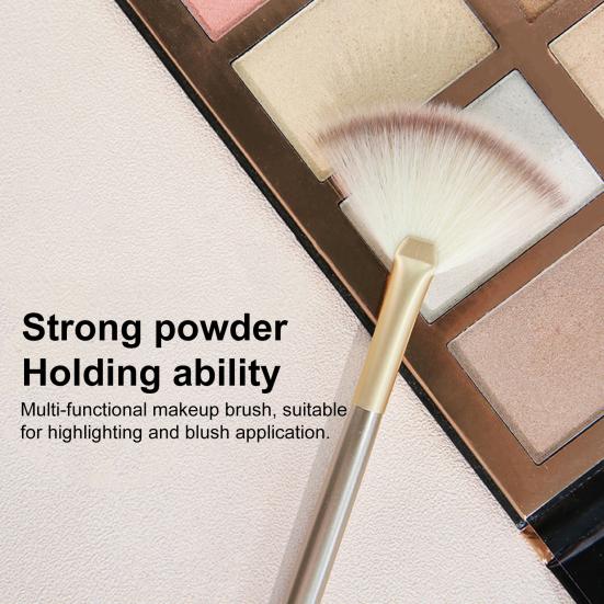 Yousheng 1/2/3/4/5Pcs Facial Fan Brush with Wooden Handle Women Makeup Brush Soft Fluffy Bristles Esthetician Facial Mud Clay Applicator Brush Tools