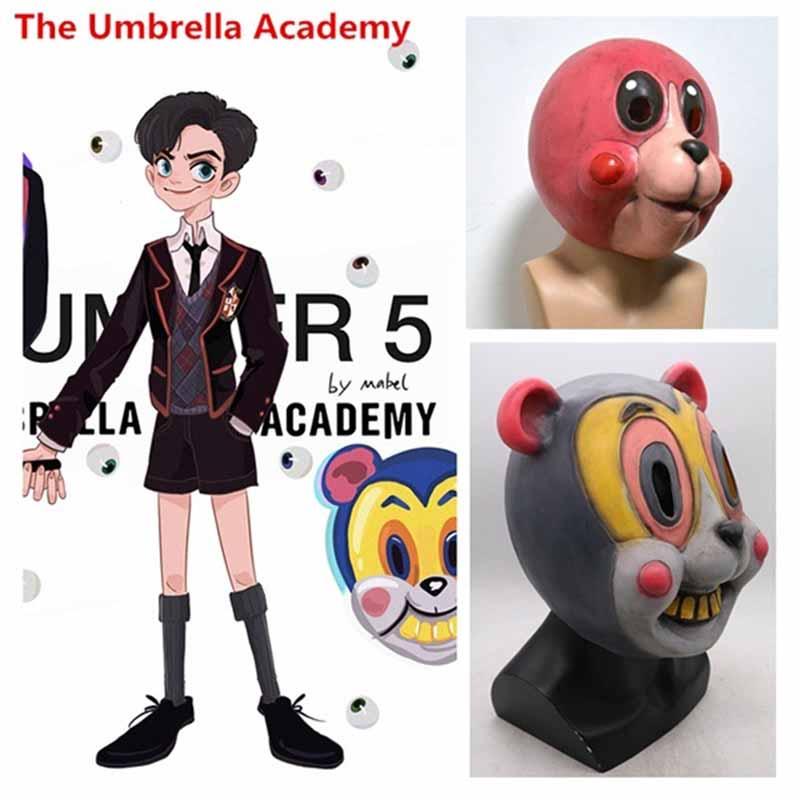 The Umbrella Academy Hazel Chacha Mask Adult Cosplay Costume Helmet For Parties