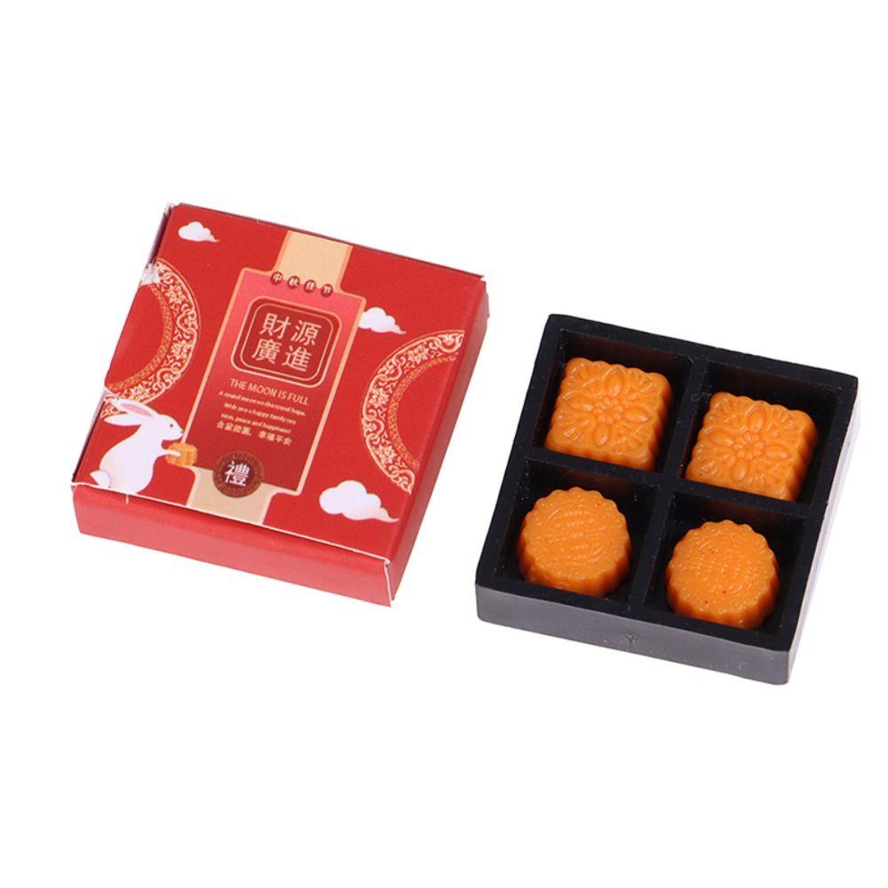 

Dollhouse Miniature Simulation Mooncake Food Simulation Moon Cake Food Dessert Model Toy Girls A