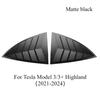 For Tesla Model 3/3 Highland Model Y/Y Juniper Rear Triangle Blinds Rear Triangle Window Spoiler Louver Shutter Cover Decoration