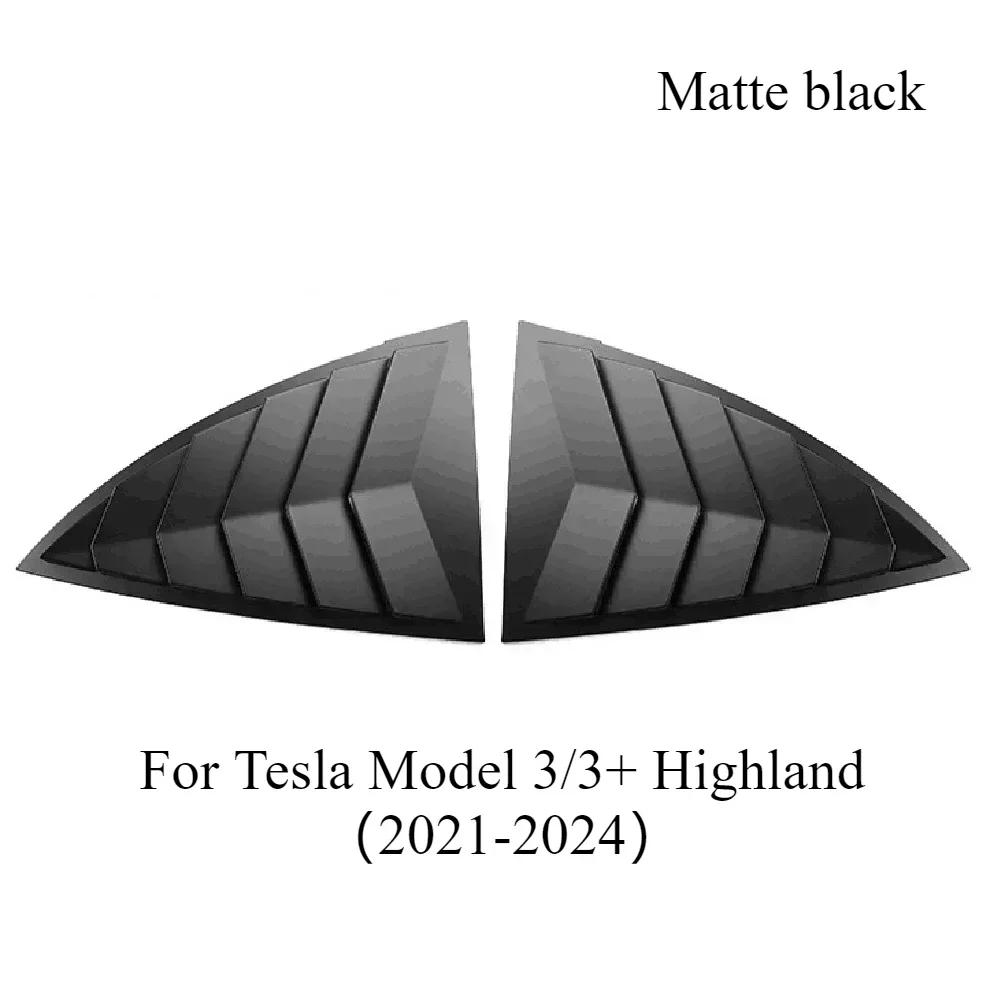 For Tesla Model 3/3 Highland Model Y/Y Juniper Rear Triangle Blinds Rear Triangle Window Spoiler Louver Shutter Cover Decoration