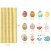 24pcs Easter Straws Paper Reusable Straws Easter Straws Colorful Ring Straws Children Easter Party Supplies Gift