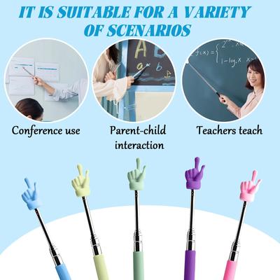 Puntatori telescopici per insegnanti  Bacchette per dimostrazioni in classe  Bacchette da dito  Giocattoli per la prima infanzia  Oggetti di scena creativi per l'insegnamento  E giocattoli per il gioco 1 pz/5 pz
