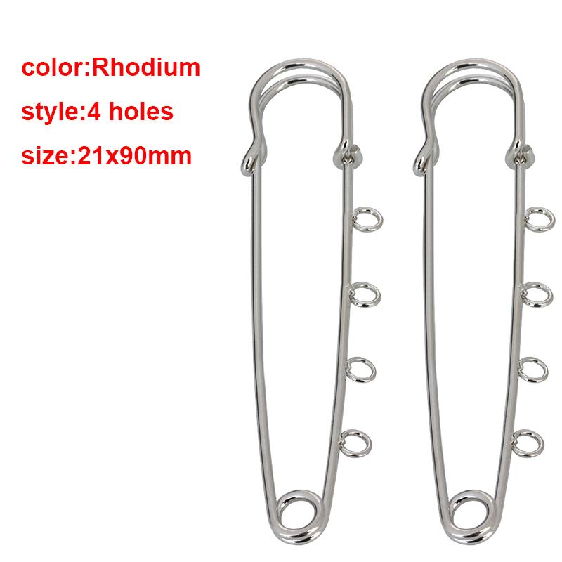 Louleur High Quality Big Large Long Wedding Brooch Safety Pins Needles for Women DIY Brooch Pins Jewelry Making Findings