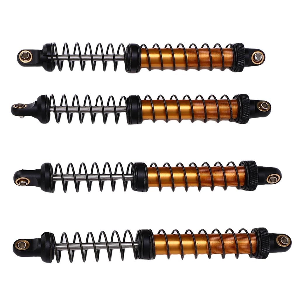 4Pcs 1Celsius10 Model Car Dual Spring Shock Damper Alloy 1Celsius10 RC Dampers with 8 Spare Springs 120mm