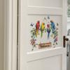 English Slogan Welcome Parrot Wreath Hanging Bedroom Door Adornment Adornment Wall Sticker