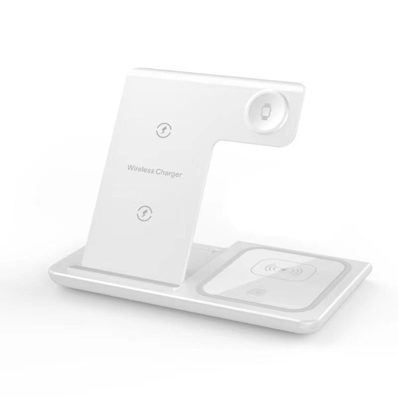 15W Foldable 3-in-1 Wireless Charging Stand for Apple & Android Phones
