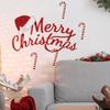 Christmas Hat Self-Adhesive Wall Sticker for Living Room, Study, Bedroom, and Door Decor