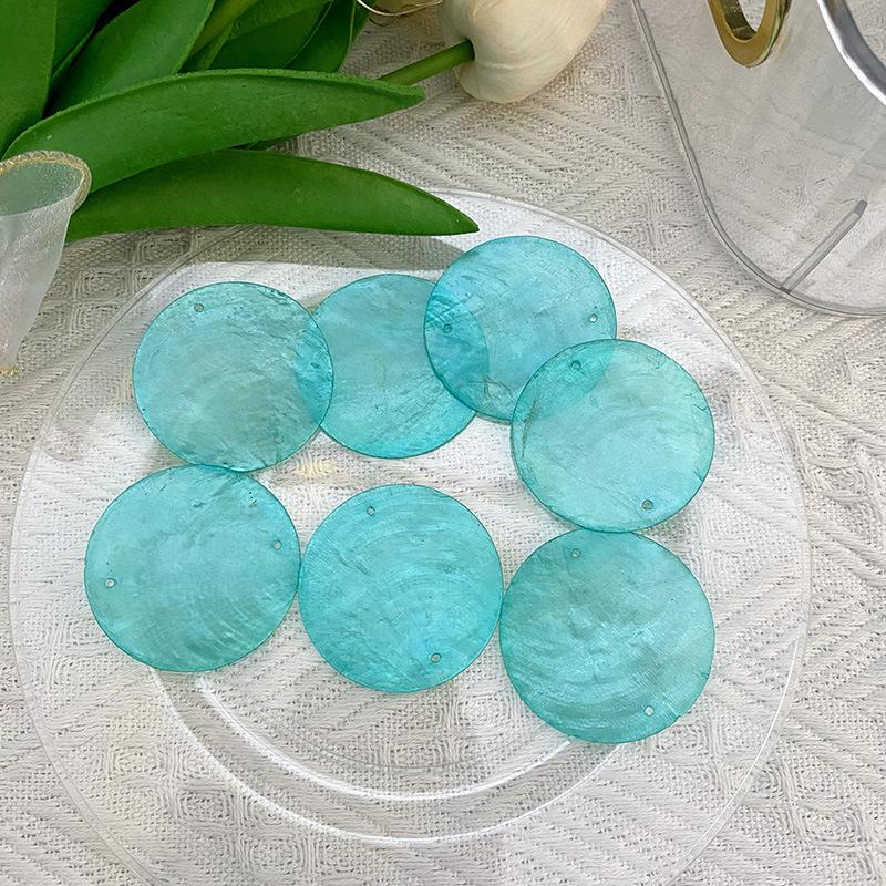 30PCS Boho Chic Double-Hole Bead Wind Chime-Handmade Shell Decorative Wind Catcher, Ideal for Wedding&Party Decorations