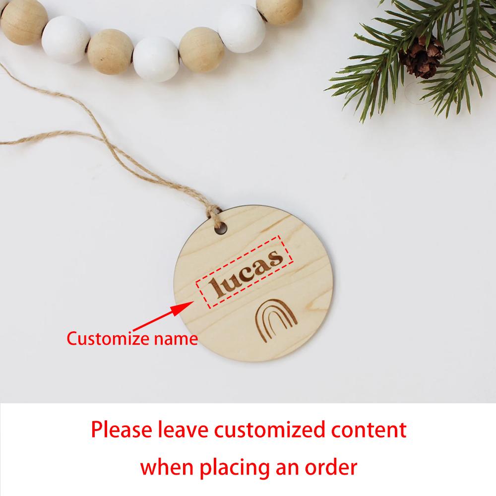 

Custom 5Pcs Wooden Rainbow Tags Wedding Place Setting Cards Bridal Shower Bachelorette Party Christmas Stocking Ornament Gift 10pcs5cm