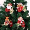 Christmas Tree Hugging Santa Doll Ornament for Holiday Decor