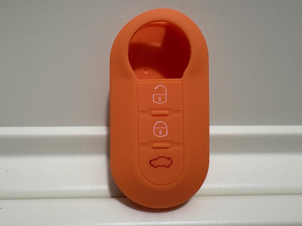 1Pc New Silicone Case For Fiat 500 Panda Doblo Bravo Stilo Flip Remote 3 Button Shell