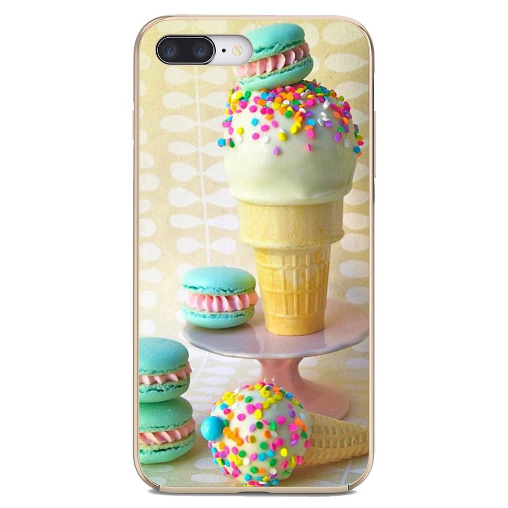 Pentru LG G2 G3 G4 Mini G5 G6 G7 Q6 Q7 Q8 Q9 V10 V20 V30 X Power 2 3 Spirit Husă Silicon desert înghețată laduree Macarons