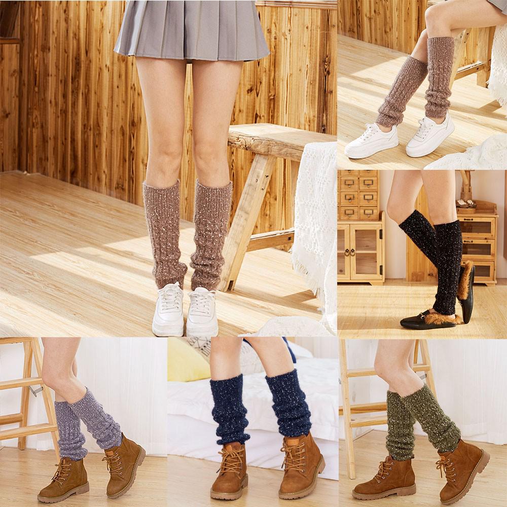 

Женские зимние гетры вязаные вязаные крючком носки шерстяные леггинсы One Size