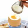Stainless steel egg topper kitchen tool for removing cooked egg shells, precision eggshell opener breakfast gadget