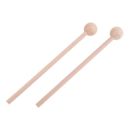 Homyl 1 Pair of Wood Mallet Percussion Sticks, Wooden Mallet Percussion Sticks, Musical Toys, Wooden Head Drumsticks for Tabletop Xylophones, Energy C