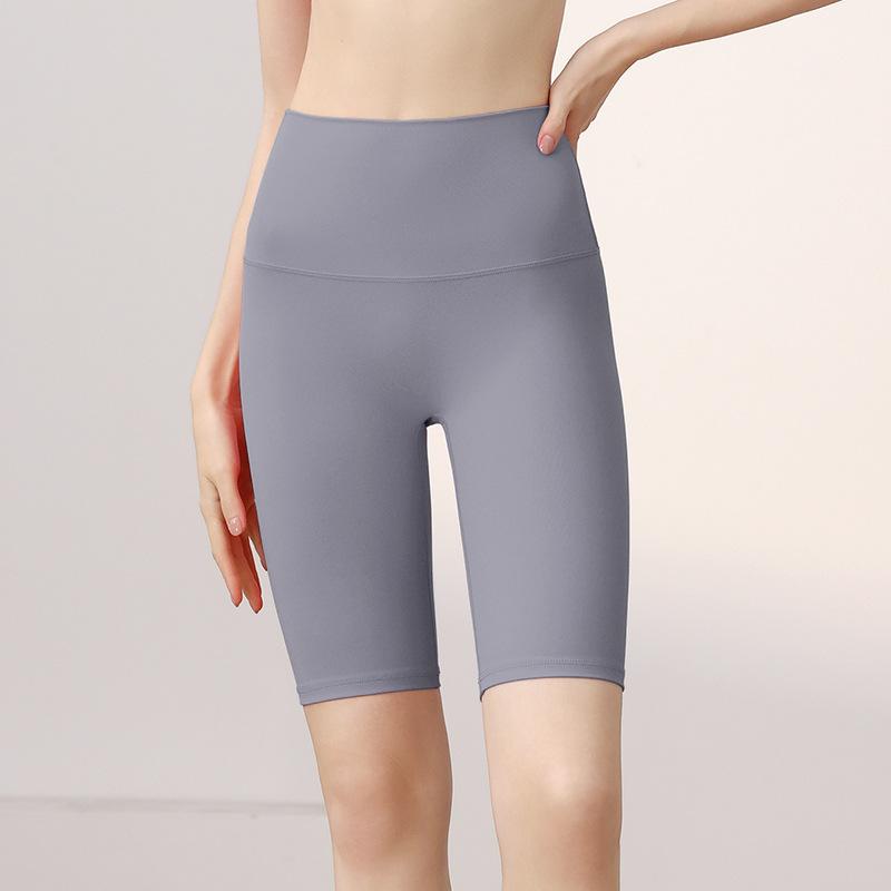 Sports Shorts, Yoga Five-point Pants, Women's High Waist, Hip Lift, Tight Body Wear, Fitness Pants, Running Cycling Pants, Nylon