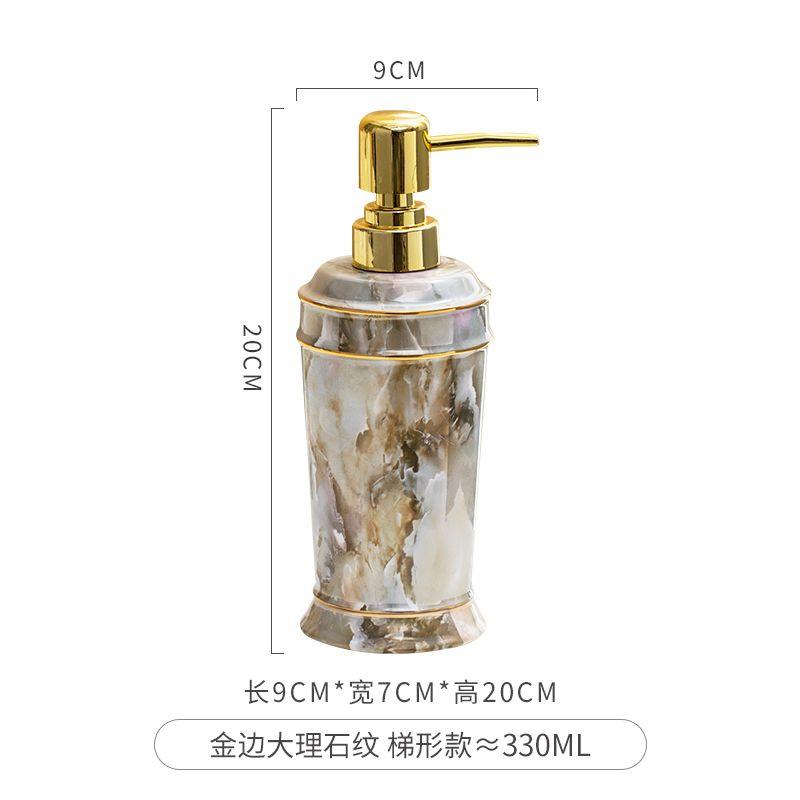 Ceramic Hand Sanitizer Bottle Nordic Press Soap Dispenser Bathroom Accessories Shower Gel Shampoo Moisture Bottle Home Decor New
