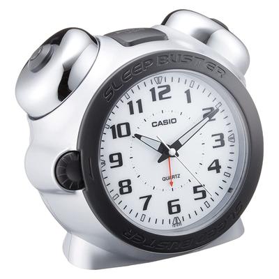 Alarm Clock Explosive Alarm Clock Bell Silver Analog Sleep Buster Snooze Light TQ-645S-8JF