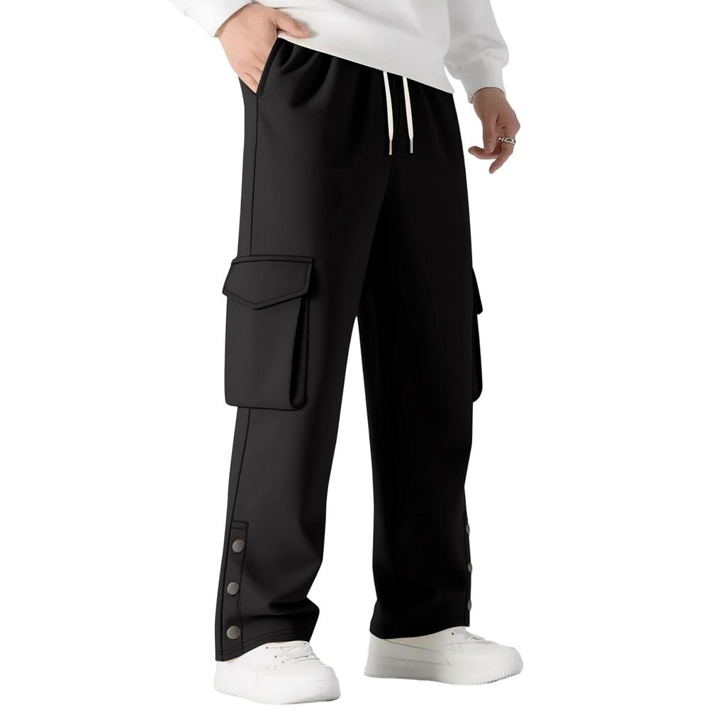 Men's Outdoor Sports Loose Leisure Multiple Pockets Work Pants Trousers