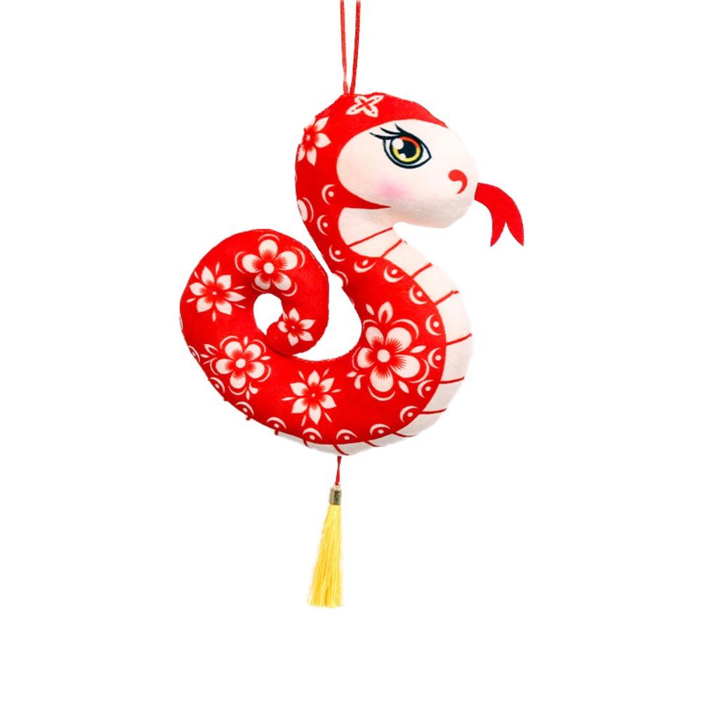 

Кисточки Талисман Змея Подвески Цветок Украшения Весеннего Фестиваля Куклы Змеи Подвеска Студенты 10CM белый