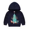 Christmas Kids Sweater Christmas Children's Red Hooded Hoodie Children's Casual Pullover Sweatshirt Sweater Sweatshirts