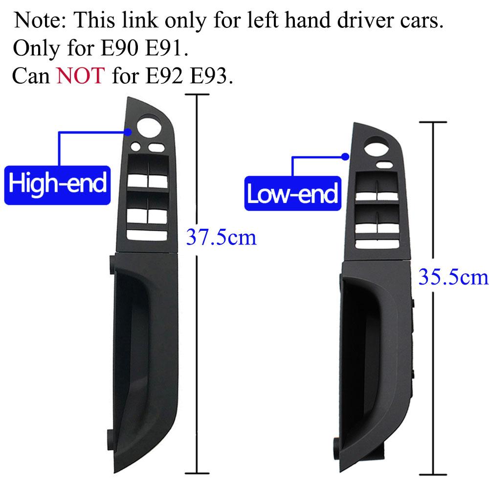 LHD Interior Mașină Negru Bej Cotieră Ușă Trage Mâner Panou Capacă Trim Inlocuire pentru BMW Seria 3 E90 E91 316 318 320 325