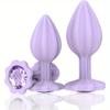 Anal Plug Anal Trainingsset, 3 Stück Jeweley Silikon Buttplug, Anal Sexspielzeug für Erwachsene Sexspielzeug Spiele Kleiner Buttplug