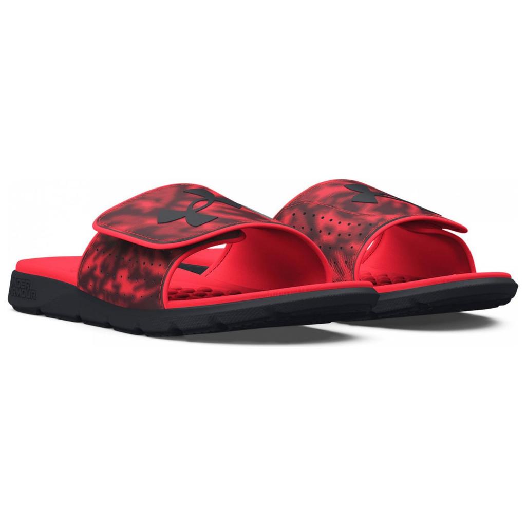 Under Armour Ignite Pro Graphic Strap Slide Black Red Men Sneakers 3026024-601