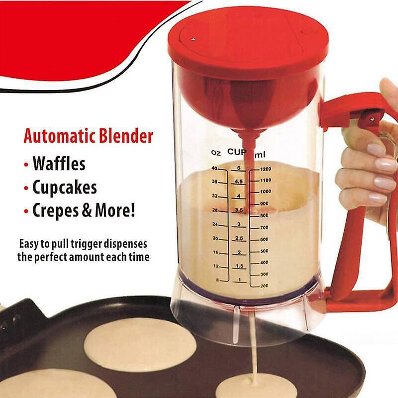 Electric Batter Beater Cordless Electric Pan Cake Cup Cake Waffles Batter Mixer Dispenser Maker