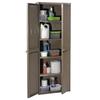VidaXL Armoire de rangement jardin Marron 65x45x172 cm PP Aspect bois 151240