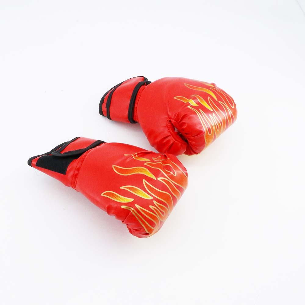 Breathable Kickboxing PU Leather Boxing Training Glove Sparring Glove Flame Gloves Boxing Gloves