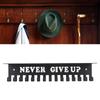 Medal Hanger Wall Mount Metal Multiple Hooks High Load Bring   Shelf for Home Entryway