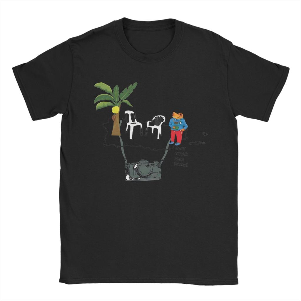 Funny Bad Bunny Debi Tirar Mas Fotos TShirts for Men Crewneck Cotton T Shirt Short Sleeve Tees Summer Clothing