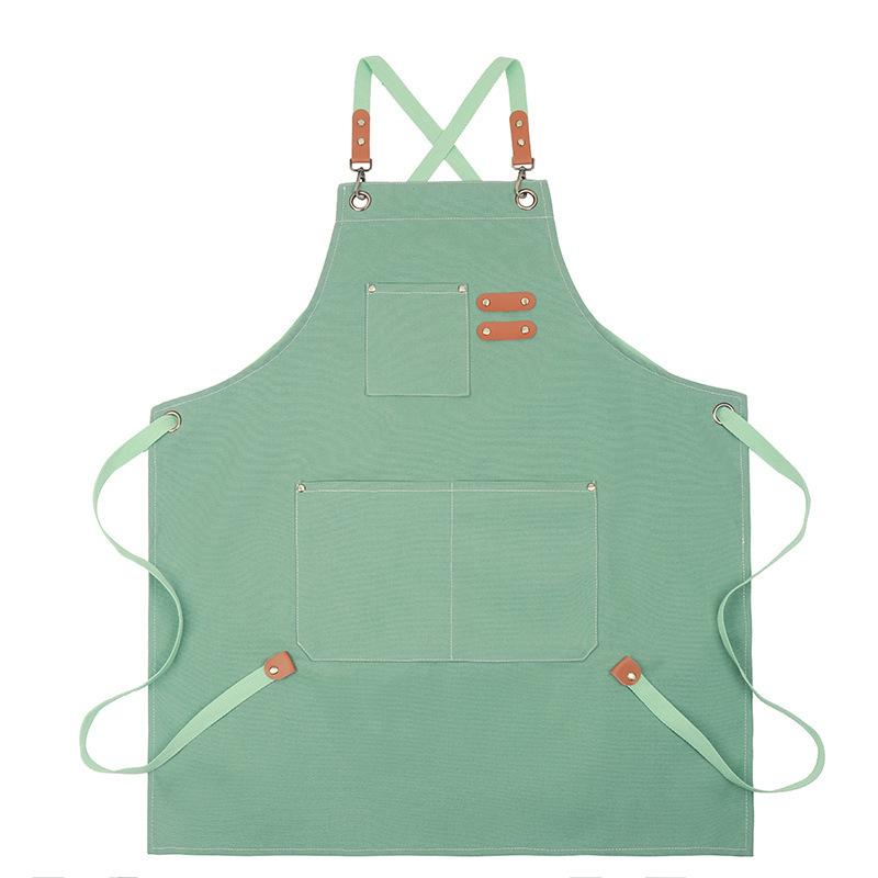 1PC Men's Apron Water-repellent fabric Canvas Apron Chef Work Apron Suitable for BBQ Restaurant Bar Shop Cafe Studio Uniform