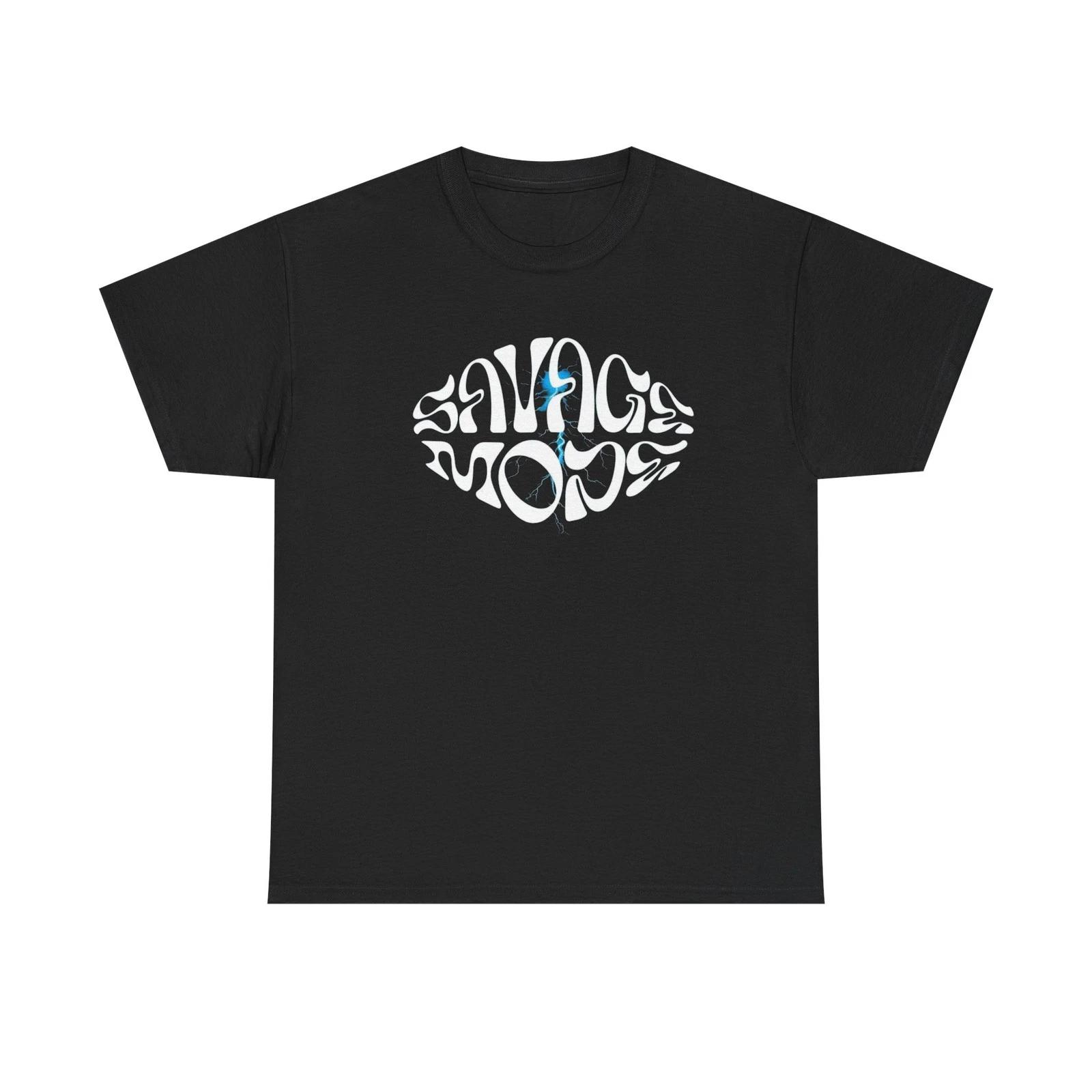 

Savage Mode Graphic T Shirt Street Wear Vintage Unisex Heavy Cotton Tee S