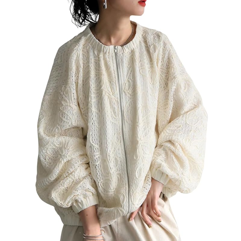 

[antiqua] Блузон Antica с лентой для гонок женский, внешний PK-01304 Onesize 01 натуральный