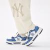 MLB New York Yankees Textile, Synthetic Leather Height Increasing Low top Skateboard Shoes Unisex Navy Blue 3ASXP025N-50NYS