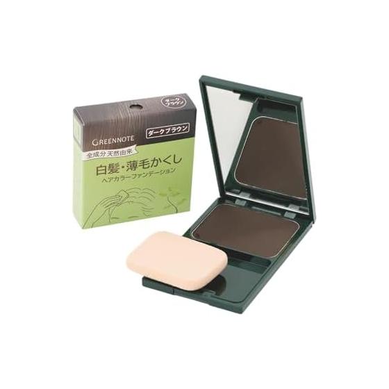 Green Note Hair Color Foundation/Dark Brown (with compact)