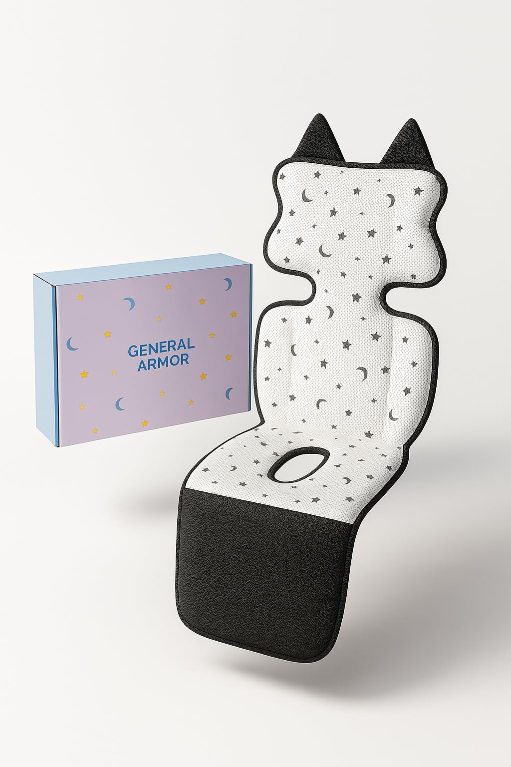 

Оригинальный охлаждающий вентилятор для сиденья коляски, милый дизайн с кошачьими ушками, подходит для улицы, обеспечивает ощущение прохлады, до 3 настроек скорости, таймер, съемный моющийся чехол, дышащий