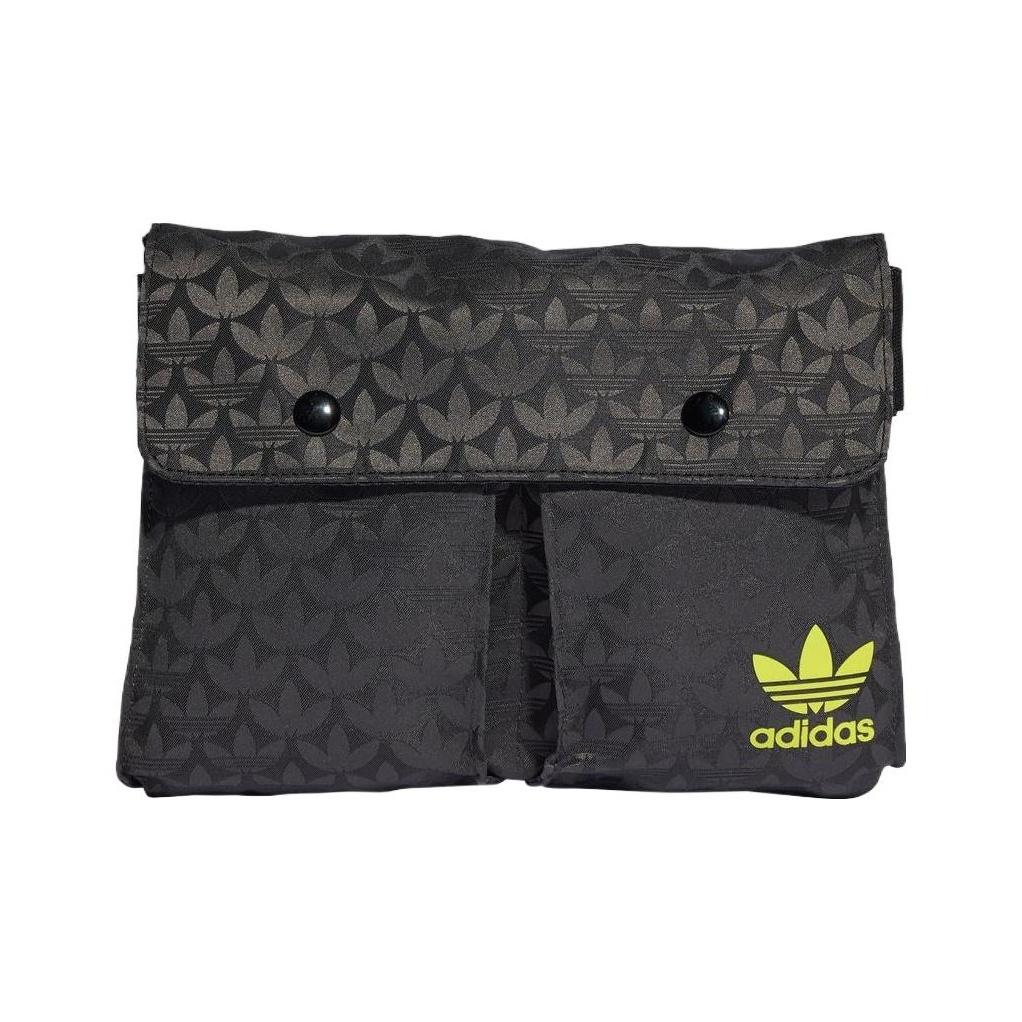 Adidas Originals Adidas Recycled Material Jacquard One Shoulder Handbag Regular Womens Black One Size
