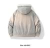 Unisex Thickened Winter Faux Rabbit Fur Jacket with Velvet Lining - Warm Hooded American Style