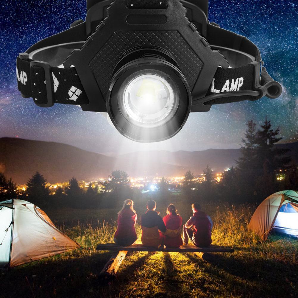 Strong Light XHP70 Headlamp USB Charging Telescopic Zoom Fishing Head Lamp Outdoor Lighting