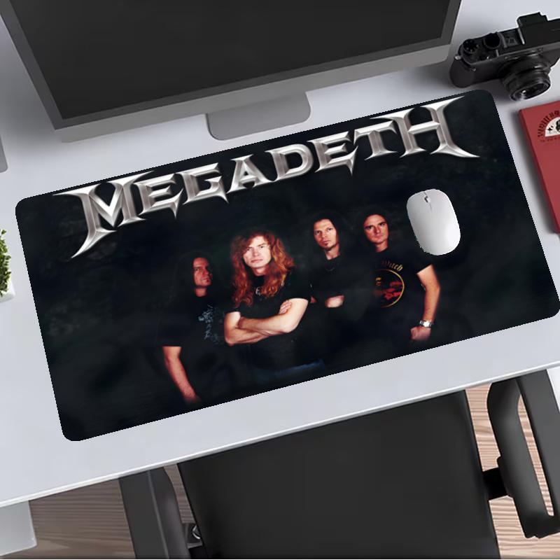 Megadeth Extended Gaming Mouse Pad with Stitched Edges NonSlip Rubber Base Waterproof Desk Mat for Computer Laptop Office Gaming