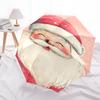 Santa Claus Christmas Festival Gift Umbrella - Automatic Opening & Closing, Foldable Design, Iron Frame, Outdoor Use, Suitable for Fans, Tra