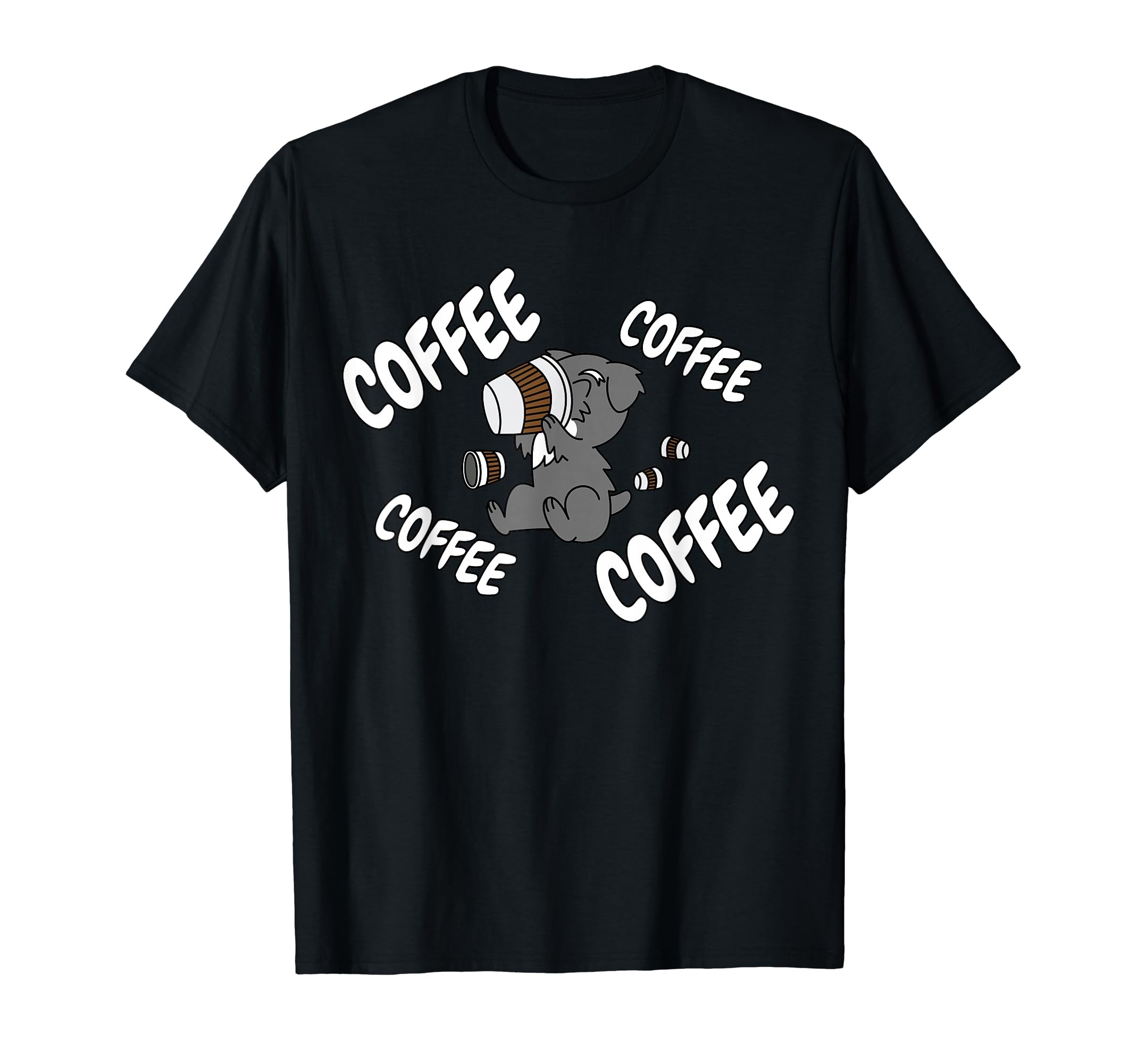 

Coffee Schnauzer Dog T-Shirt