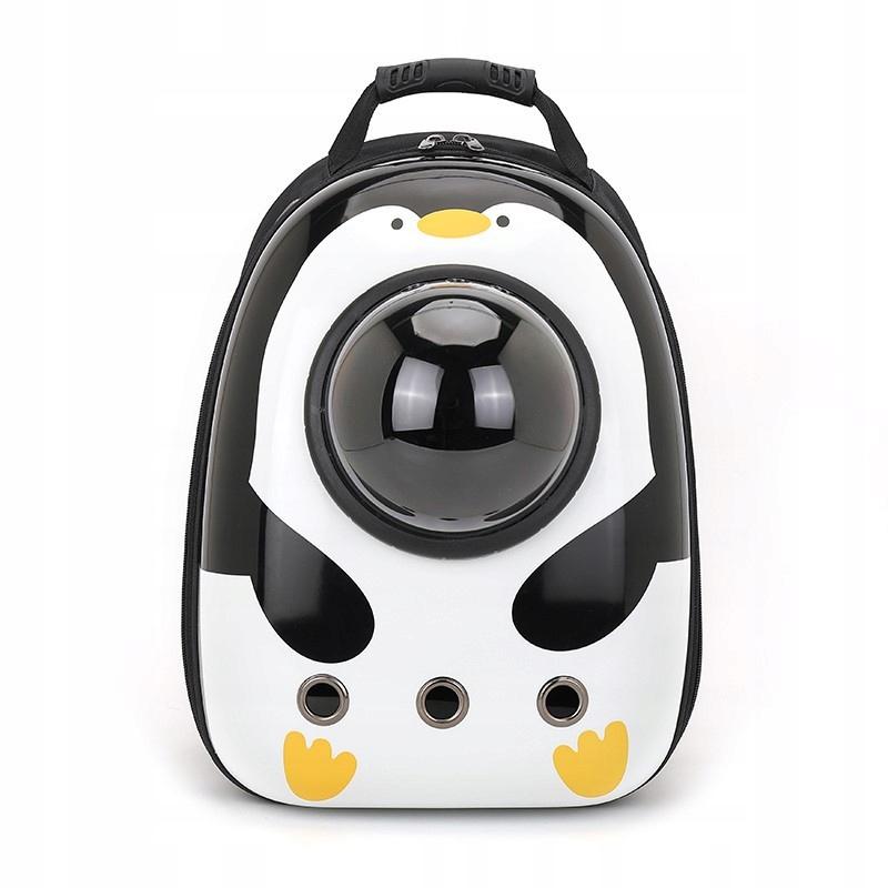Mochila Para Transportar Animales Para Gatos Transportador Espacial Xl Pingüino Blanco