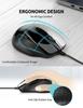 TECKNET Wired USB Optical 6 Buttons Back and Forward DPI High Compatible with Windows and and Plug Play Mouse, (with Buttons), 1000/2000 Precision,