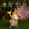 JYL/114,Resin Butterfly Rabbit Solar Outdoor Light for Garden Lawn Home Decor Villa Path Lamp
