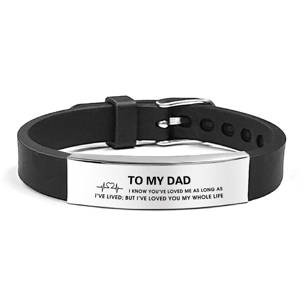 Stainless Steel Family Bracelets Father's Day Gifts Bracelet for Father Father Gifts